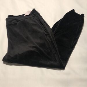 Velvet Joggers Womens 3X Black Jockey